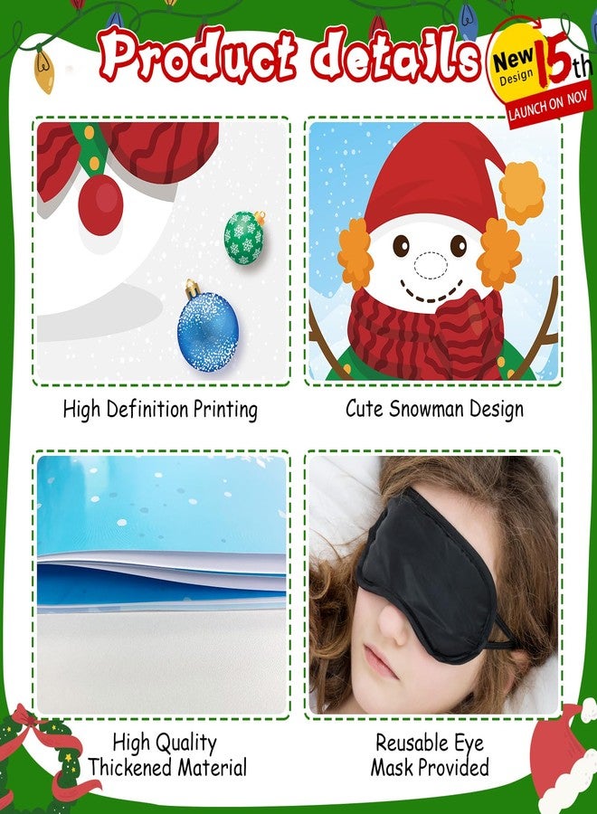 iPartyCool Christmas Games, Pin The Nose on The Snowman Christmas Party Games for Families Activities, Christmas Stickers for Kids Adults Christmas Party Decorations Gifts Supplies - Image 4